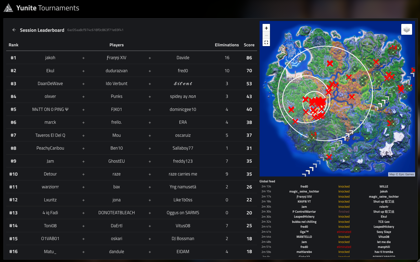 websites for fortnite tournaments